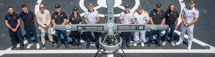 Frontex and Italy complete trial of the largest drones the Agency has yet flown from a patrol ship
