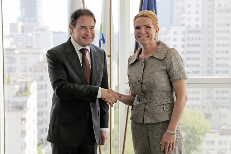 Fabrice Leggeri and Inger Støjberg